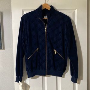 Vintage ultra sport velvet zip up jacket